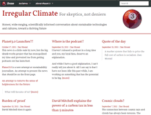Tablet Screenshot of irregularclimate.planet3.org